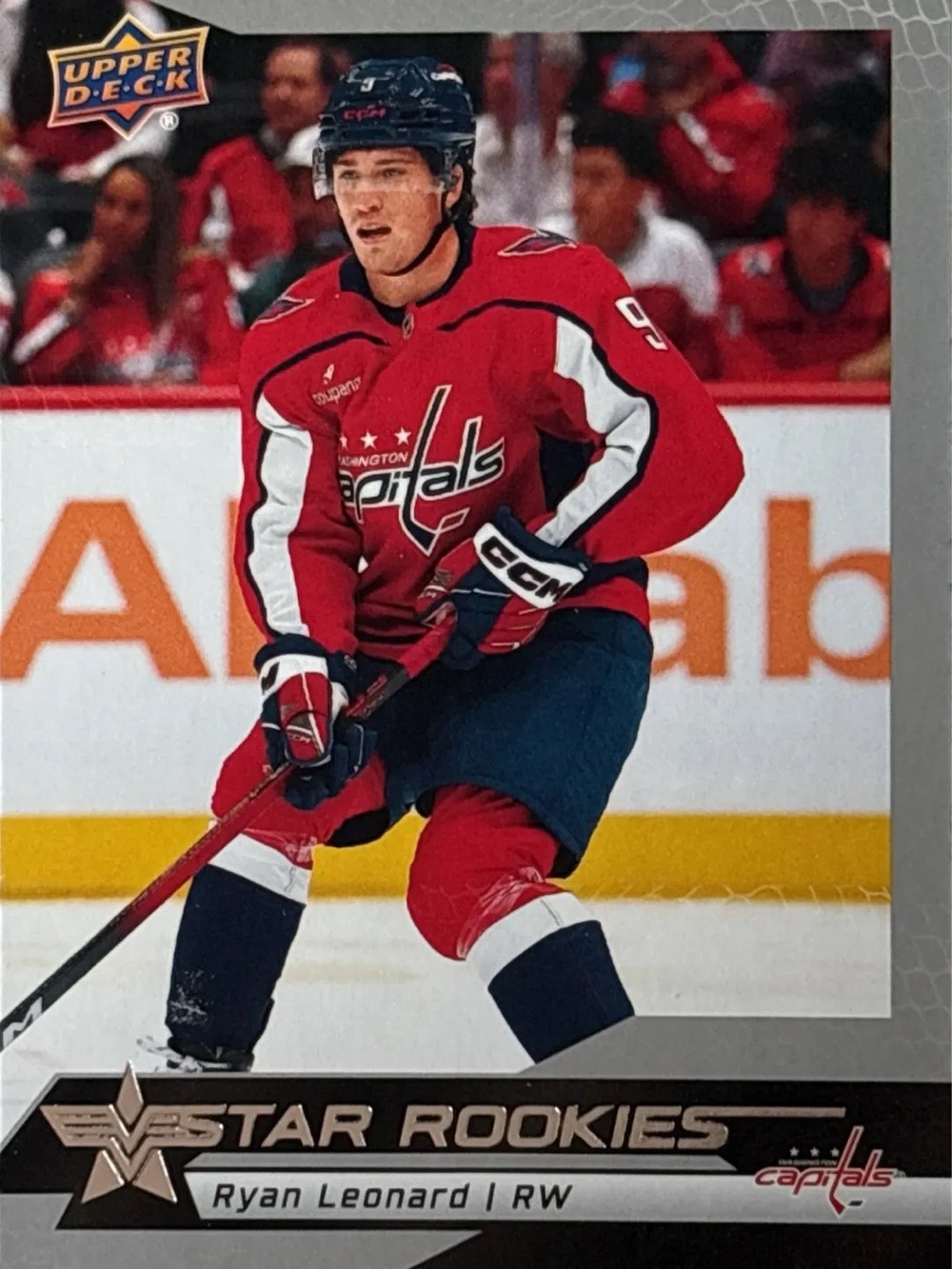 Upper Deck Ryan Leonard Rookie Hockey Trading Card